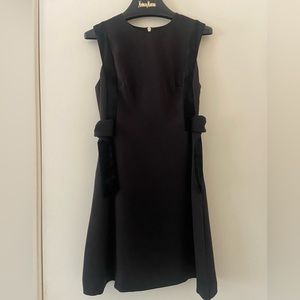 Ted Baker Black Meline Dress with Velvet Side Bows